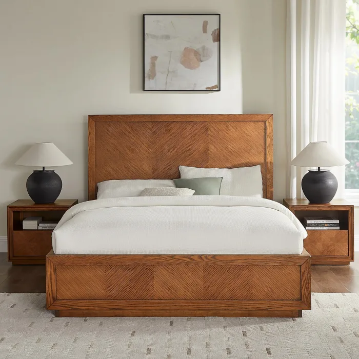 Krevat King & Queen size "Chevron Bed"